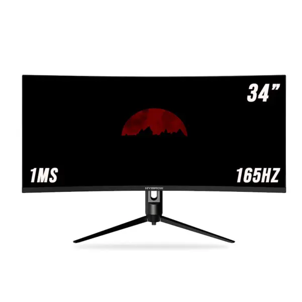 MONITEUR HYBROK LIGHT HG34WQHD ULTRA WIDE 165HZ CURVED 34 POUCE ADJUSTABLE QHD 2K